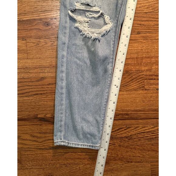 American Eagle Jeans Womens Blue 6 Distressed Mom Jean - Picture 6 of 7